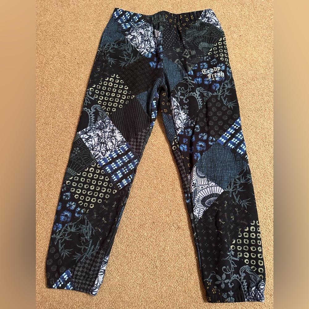 teddy fresh RARE quilted sweatpants - indigo